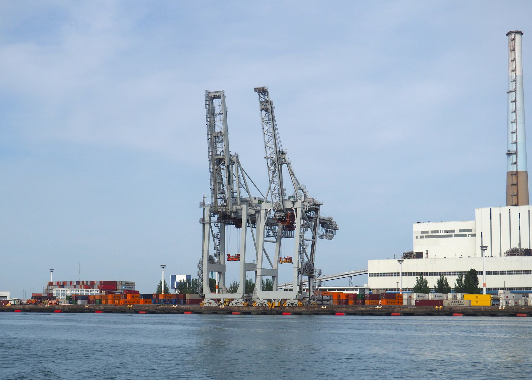 Container port cranes, illustrative photograph