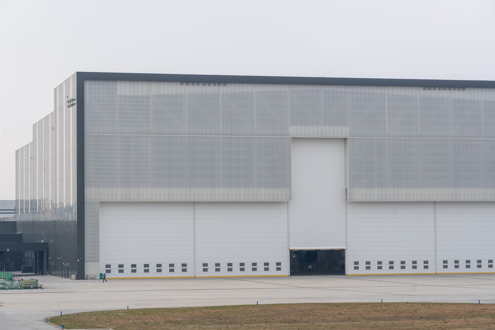 Logistics building exterior, illustrative photograph